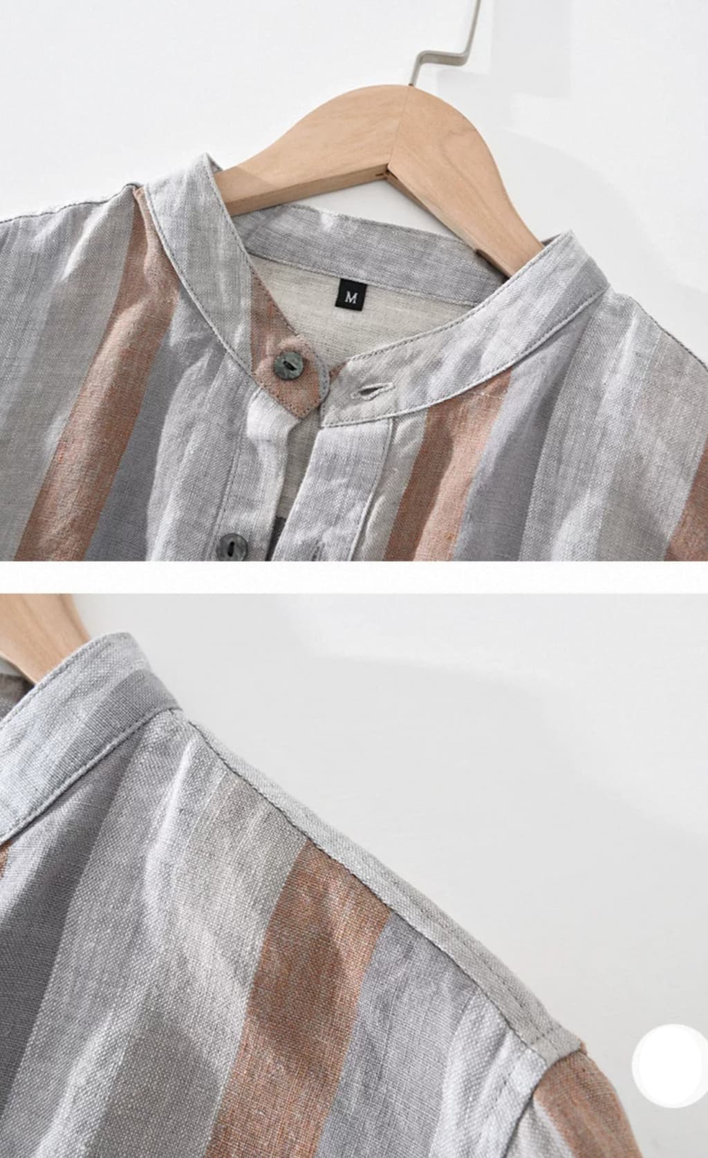 Modern Striped Cotton Half Sleeve With Pocket Kurta Shirt For Men’s