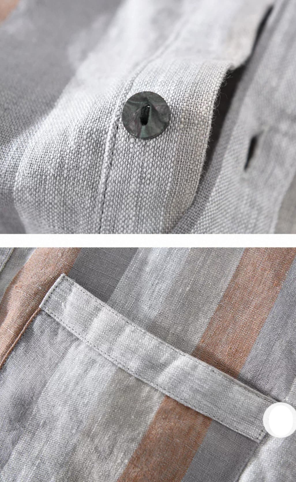 Modern Striped Cotton Half Sleeve With Pocket Kurta Shirt For Men’s
